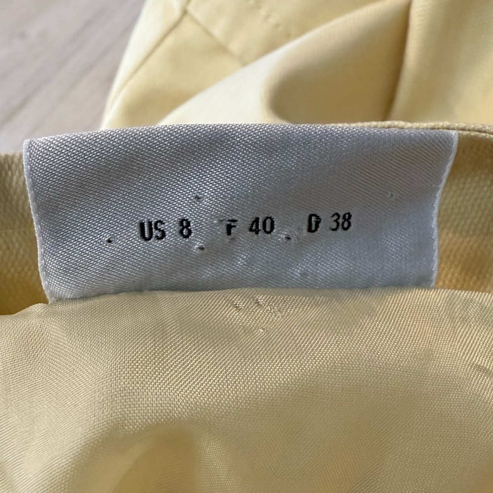 Akris Punto Yellow cropped jacket lightweight size 8 - Picture 8 of 12